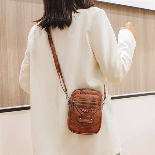 Women Pouch Bag Mobile Phone PU Leather Crossbody Shoulder Bag R - Picture 5 of 7