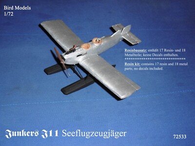 Junkers J11 Seaplane Fighter 1918 1/72 Bird Models Resin kit