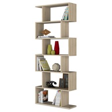 Libreria scaffale multiuso rovere con ripiani 80X25X192 cm salone camera 301011F