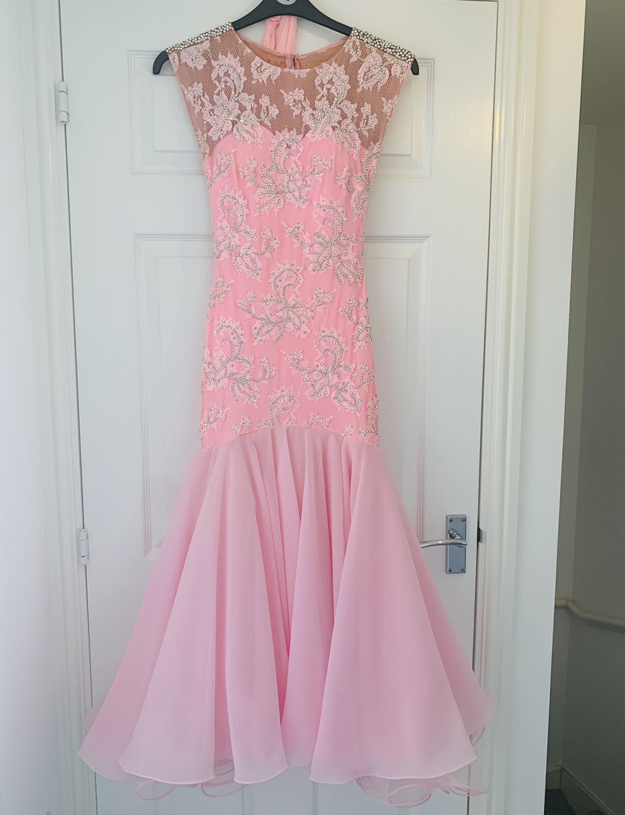 Details zu Pink Ballroom Dress HEISSE sofortige Lieferung