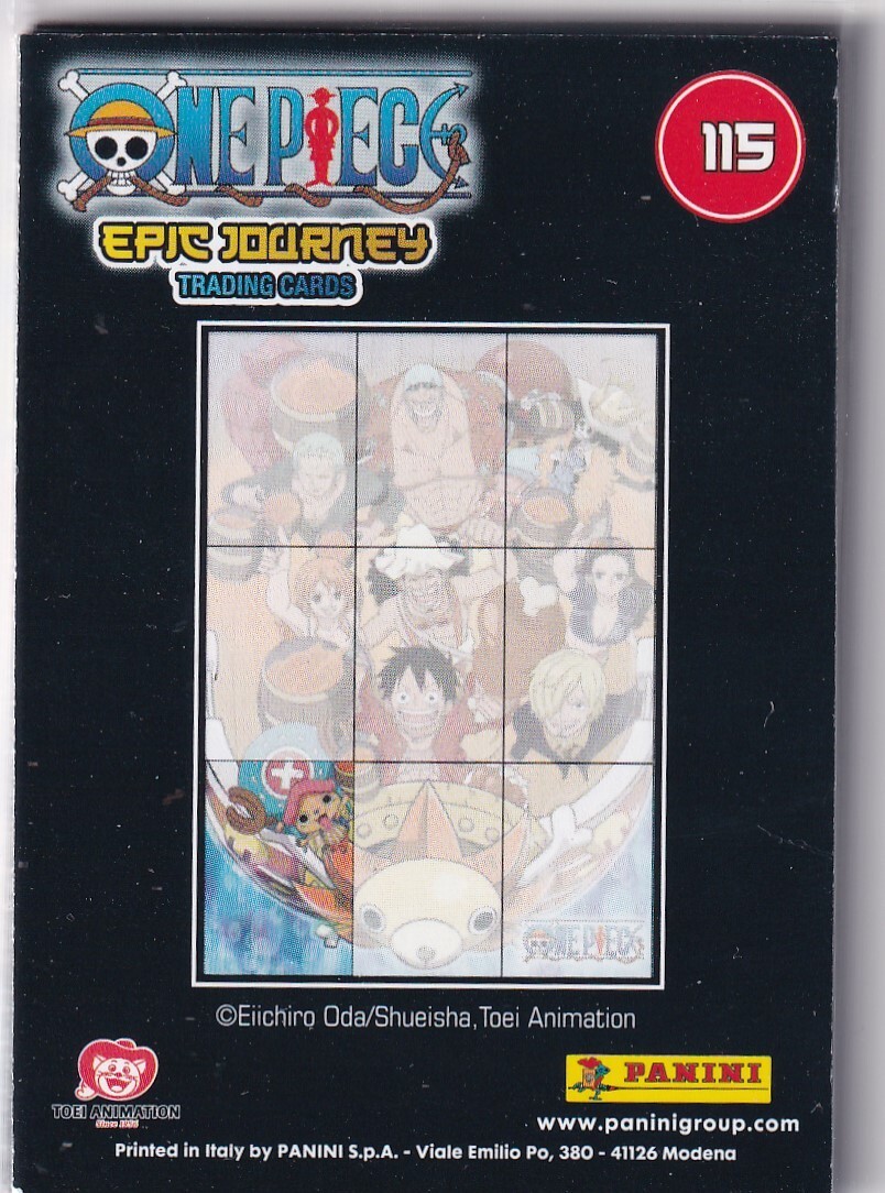 ONE PIECE カードダス A Journey to the Legend Panini One Piece Epic Journey Trading Cards Karte Nr. 115 Puzzle 7