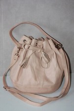 SAN MARINA Sac Seau Cuir Souple Teinte Chair BON ETAT