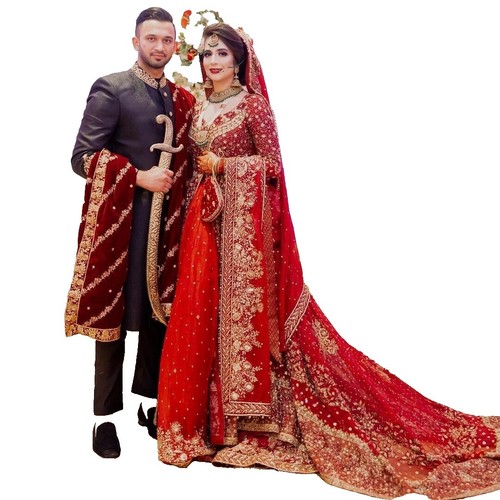 indian silk wedding dresses Beaded natural silk wedding dress