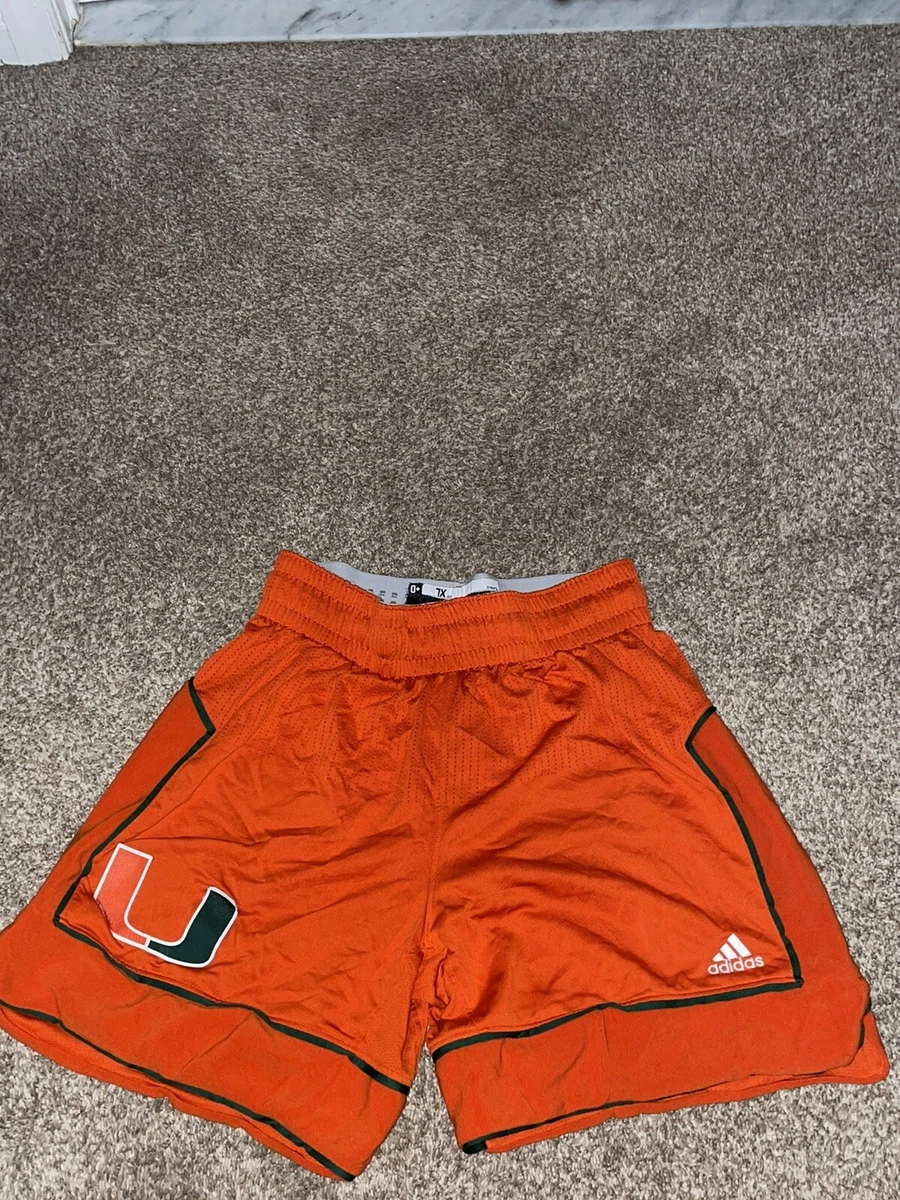 AUTHENTIC GAME ISSUE MIAMI HURRICANES BASKETBALL SHORTS