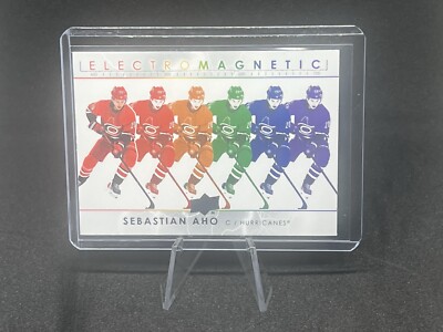 Electromagnetic 2021-22 Upper Deck #EM-7 Sebastian Aho Carolina Hurricanes