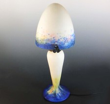 SCHÖNE LE VERRE FRANCAIS / CHARLES SCHNEIDER 'PÂTE-DE-VERRE' GLAS TISCHLAMPE