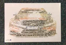 Carlube Triple R Racing with Cataclean & MAC Tools 2020 BTCC Word Art~ A4 Poster