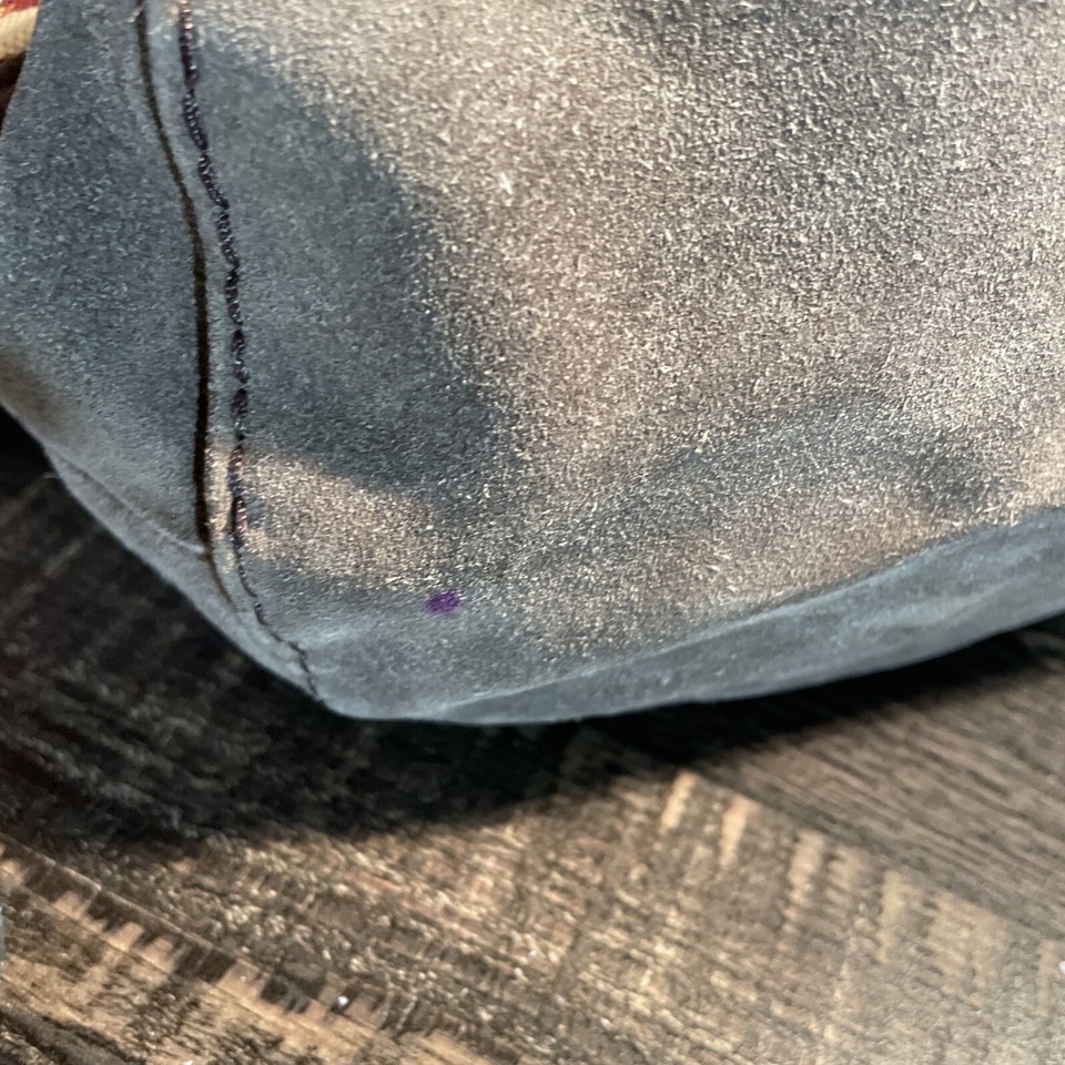 LUCKY BRAND Floral Sun Canvas Suede crossbody purse tote bag boho Large