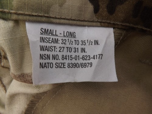 US Army Combat Uniform Trouser Pant OCP Camo - *NEW* - Size Small Long - Picture 10 of 13
