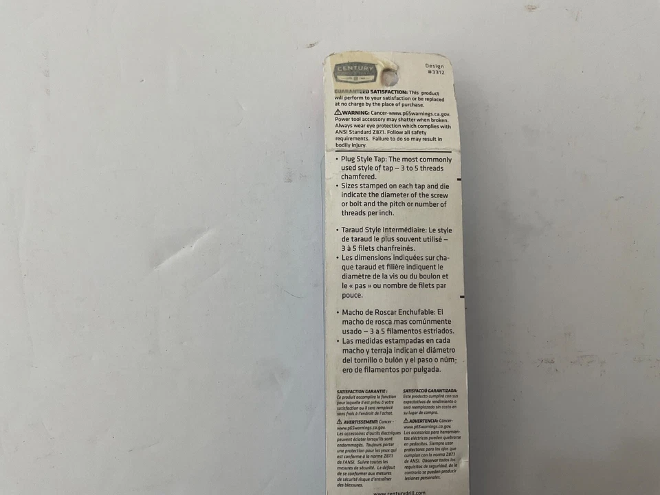 New Century Drill & Tool Co. metric plug tap 18.0 x 1.50 SP #96326 made in Japan - Image 3 of 3