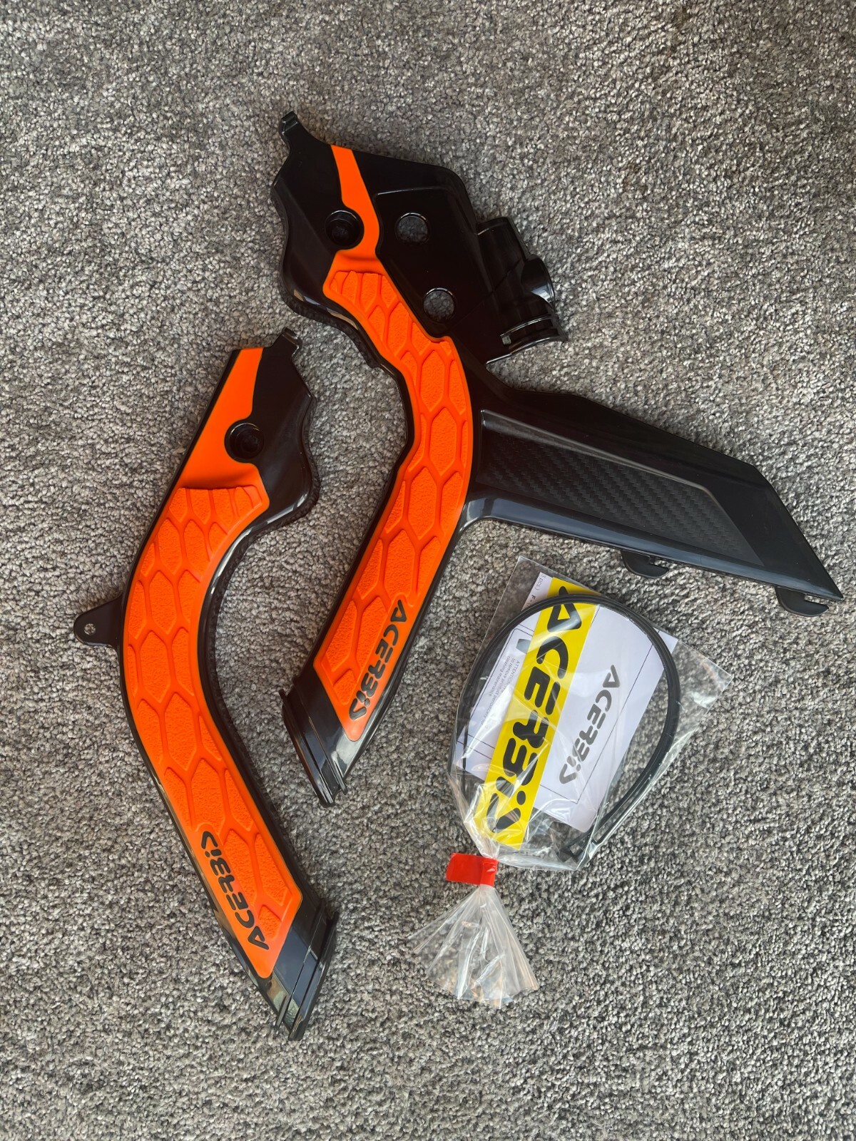 HUSQVARNA TC50 ACERBIS X-GRIP FRAME GUARDS BLUE 2017-2023 - Image 6