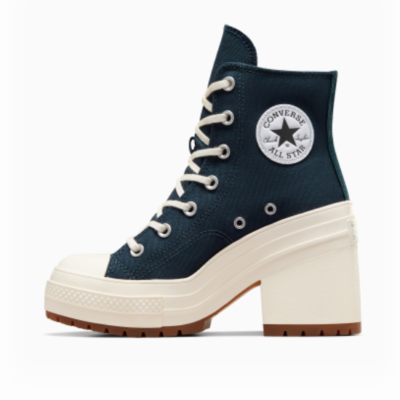 靴 converse chuck 70 plus hi obsidian Converse Chuck 70 De Luxe Heel Platform 'Obsidian' - A07565C