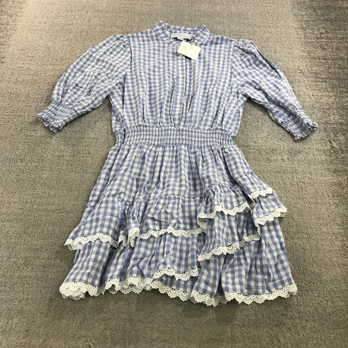 rochelle behrens shirt dress The Shirt by Rochelle Behrens Plaid Flannel Shirt Dress Size Small