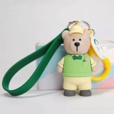 Starbucks Bear Green Tea Bear Keychain 100 New