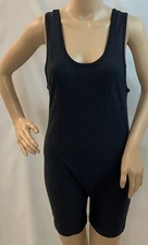 Matman Edge Wrestling Singlet Men Spandex Weightlifting Gear black body suit, L