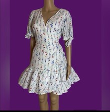 Lauren Conrad floral wrap dress size medium