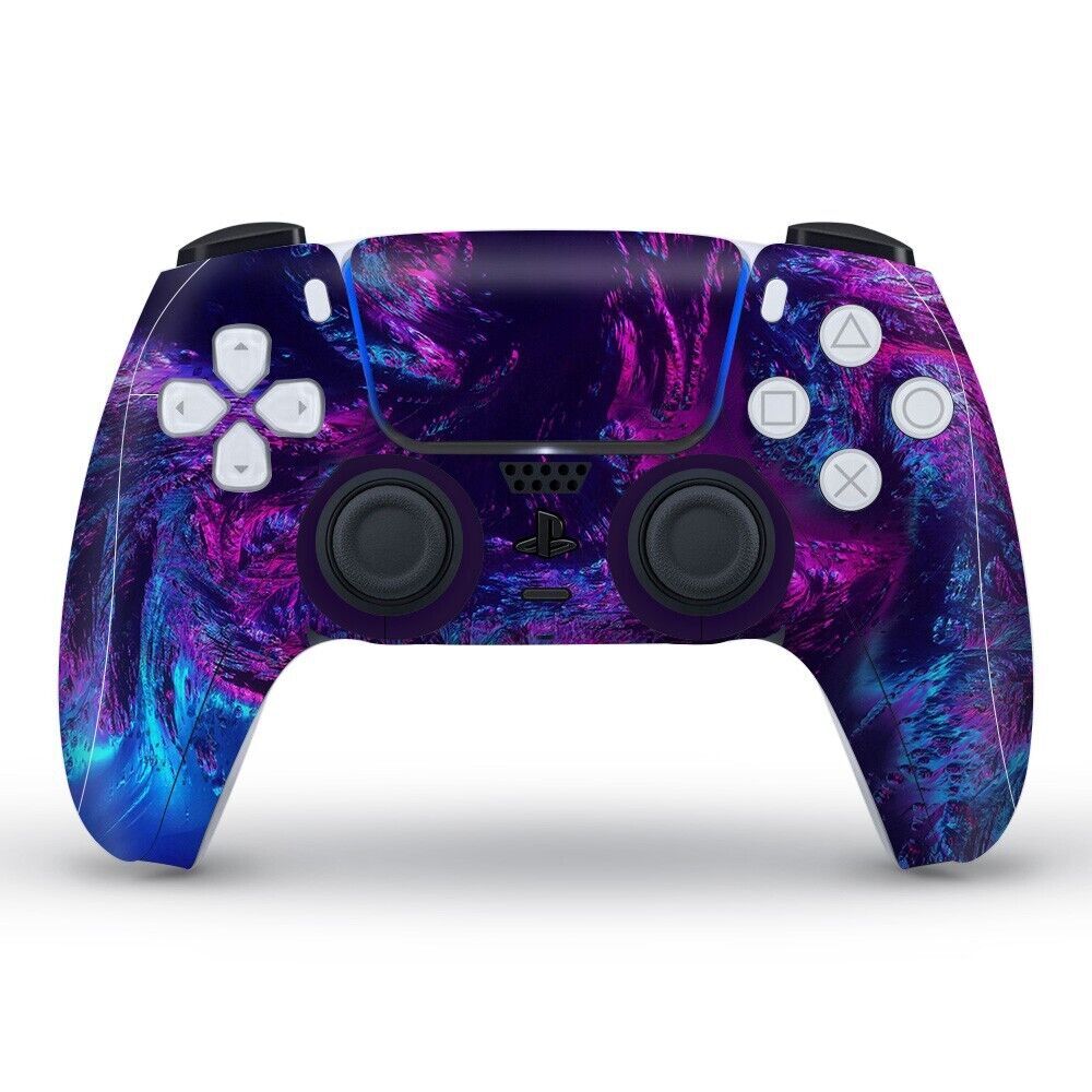 PS5 Controller Skin Sticker Decal Vinyl Wrap Purple Galaxy for Game 5-image