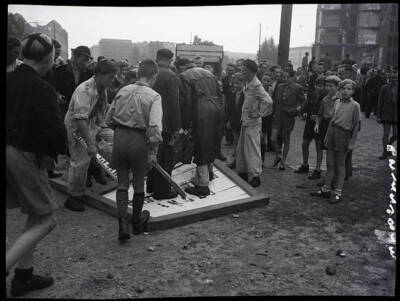 Tens of Thousands of East Berliners Riot Againt Soviets 1955 Old Photo