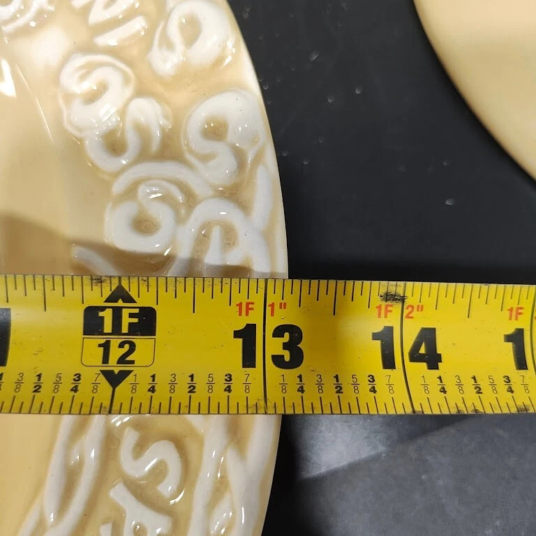 Juego para servir pasta Fapor Portugal - 3 tazones de 10” y tazón para servir de 13” amarillo - raro Foto 4 de 4