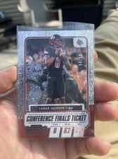 LAMAR JACKSON 2021 Contenders Conference Finals Ticket SP /99 Louisville Ravens