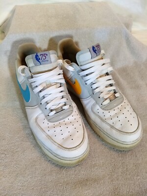 Nike Mens Air Force 1 Low 07 LV8 NBA 75th Fiesta (DC8874-100  display picture 1