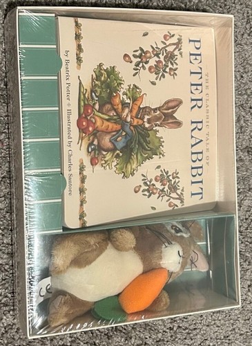 Brand New / Sealed PETER RABBIT Gift Set (by B. Potter, Book W/ Stuffed Bunny) - Imagen 1 de 3