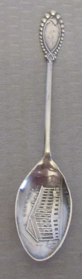 Antique Capitol Richmond VA Sterling Silver Souvenir Spoon Engraved Bowl Dami 4"