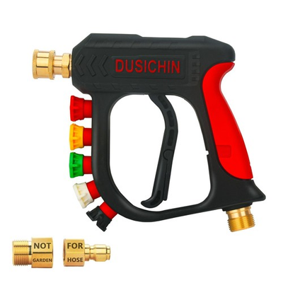 #ad DUSICHIN Pressure Washer Short Wand High Power Spray Gun 5 Nozzle Tips Car Wa... $37.31
