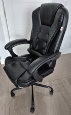 Executive office chair with footrest and 8 point massage function