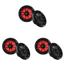 Wet Sounds Marine RECON Series Black XS Grill RGB Lighted Boat Speaker Bundle...