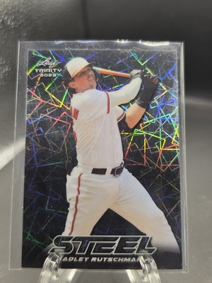 2023 Leaf Trinity Mega Box - Steel Adley Rutschman #S-2 Silver Lazer (RC)