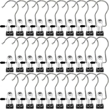 30 Pack Boot Hangers Laundry Hanging Clips Hooks Clothes Pins for Boots Pants