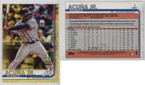 2019 Topps Walgreens Yellow Ronald Acuna Jr Ronald Acuña Jr #1