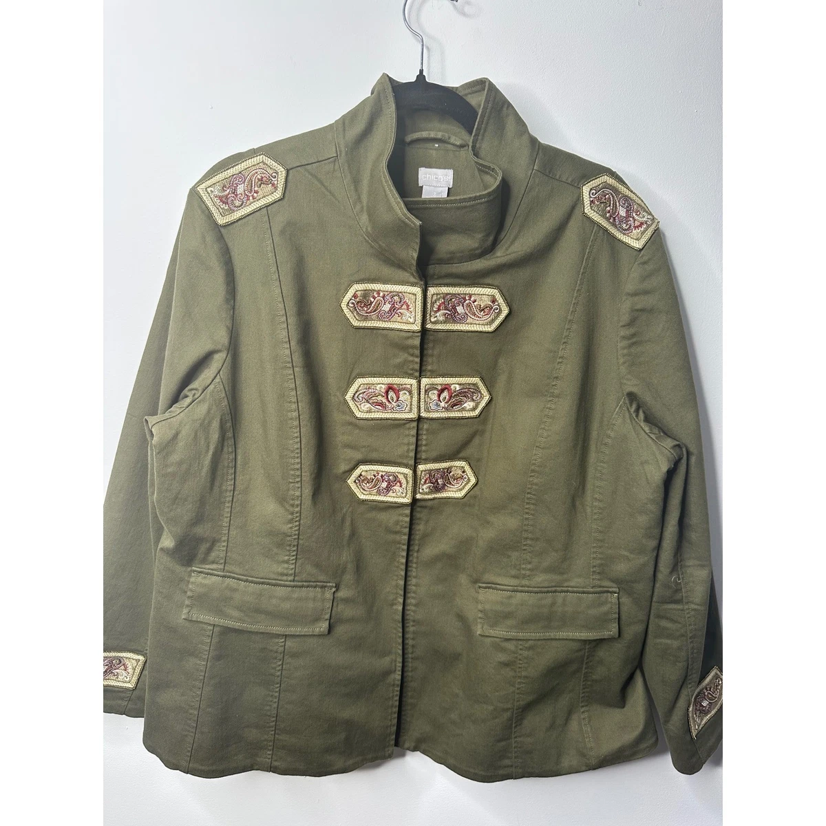 Embroidered Military Jacket Coats, Jackets & Vests for Women for
