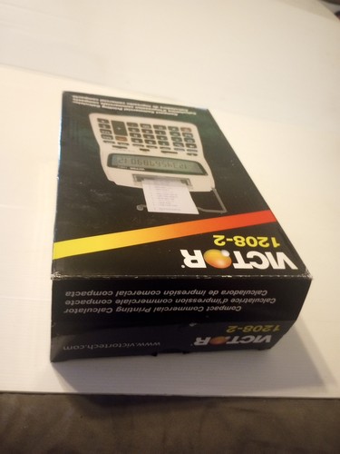 Victor 1208-2 Printing Calculator, 2-Color Black/Red Print - Picture 5 of 6