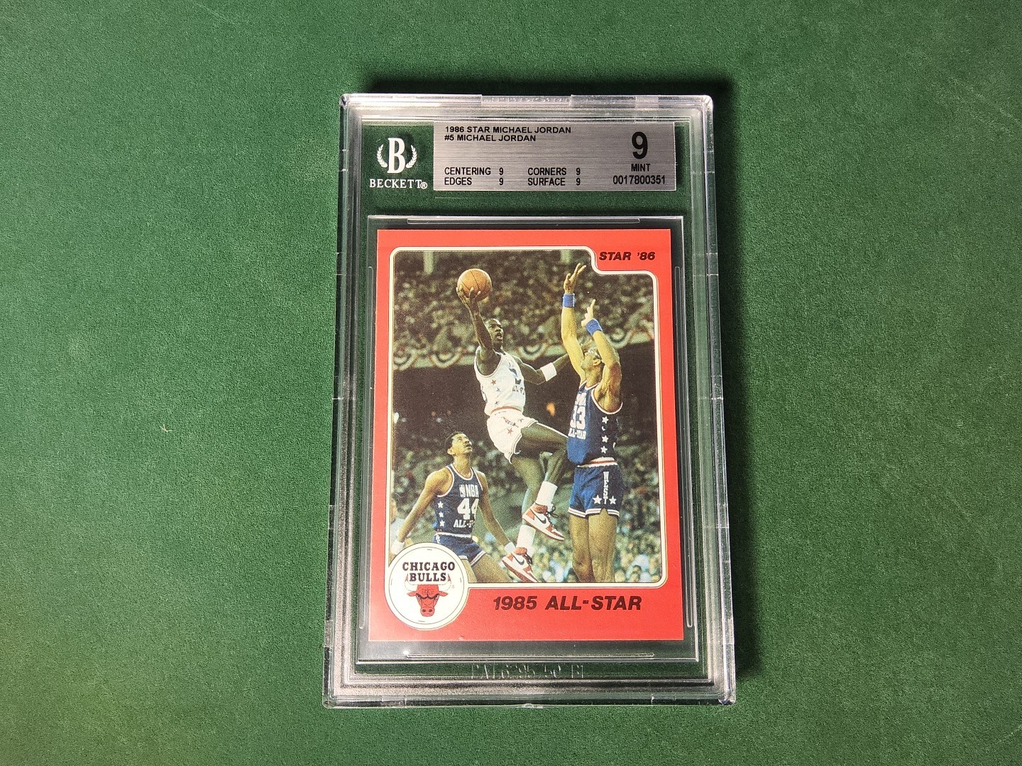 Michael Jordan 1986 Star Michael Jordan Set #5 1985 All-Star Price 