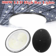 Super Bright Warehouse LED 500W UFO High Bay Lights Factory Shop GYM Light Lamp