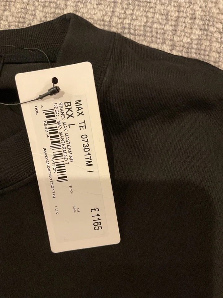 Camiseta Mastermind Japón Calavera Gráfica SWAROVSKI Cristal Negra Mono Baño Grande Foto 3 de 4