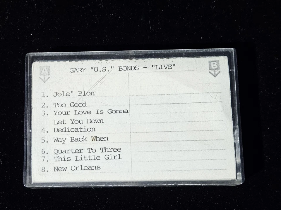 GARY "US" BONDS LIVE EP DEMO TAPE,  PROMOTIONAL CASSETTE TAPE - Image 2 of 4