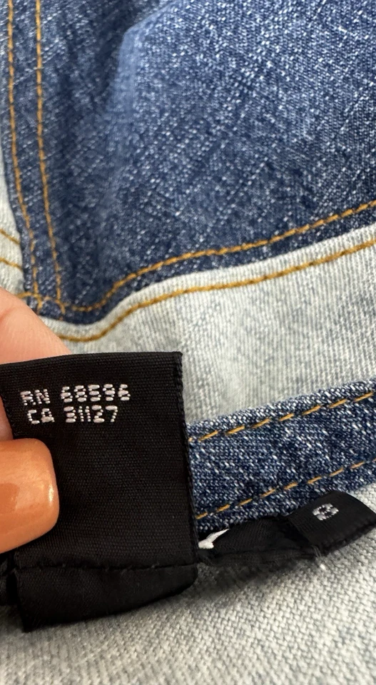 Vintage DKNY Y2K Feminino 8 Boho Denim Patchwork Flare Swing Saia Skatista Hippie - Imagem 4 de 4