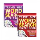Set Of 2 x Wordsearch Spiral Word Search Puzzle Book Travel Books - 200 Puzzles