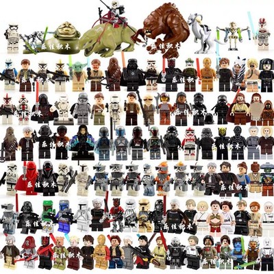 Custom Lego S,tar Wars Hero Toy Mini Figures Han Solo Luke Anakin Skywalker Leia