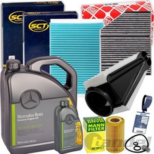 INSPEKTIONSPAKET+MB 5W30 &Ouml;L f&uuml;r MERCEDES C KLASSE W/S 205 C220-250d BlueTEC+h