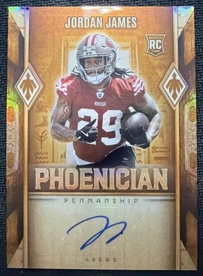 2025 Panini Phoenix Jordan James #PHP-JOJ Phoenician Penmanship RC Auto 49ers