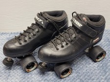 Patines sobre ruedas Riedell Sure-Grip Carrera para hombre patines de cuatro velocidades talla 9