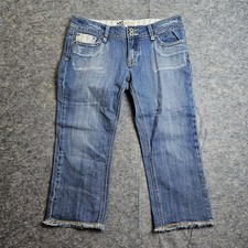 Miss Me Signature Crop Jeans Size 30 Light Wash Denim Western