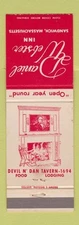 Matchbook Cover - Daniel Webster Inn Sandwich MA