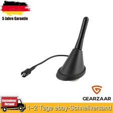 Auto KFZ Kurz Stab Dach Antenne Raku 2 Sockel für Mercedes, Mazda AM/FM Schwarz