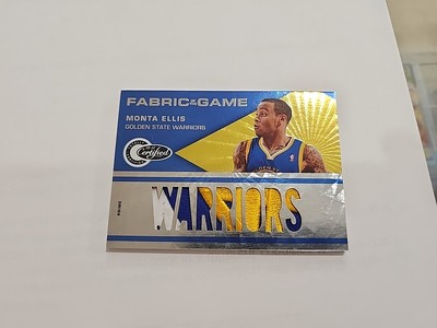 2010-11 Totally Certified Fabric Game Worn Patch Logo /25 Monta Ellis Warriors Z