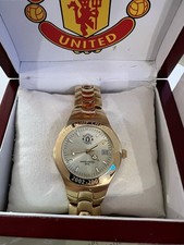Manchester United Premiership Champions 2003 18ct Gold Plated Watch. Boxed New